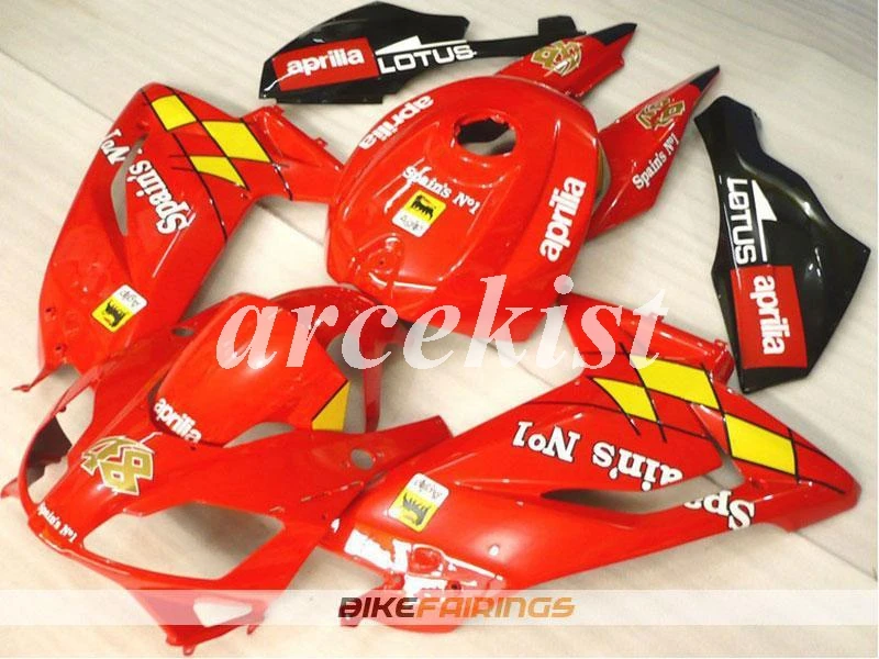 Литья под давлением ABS Обтекатели комплект подходит для Aprilia RS125 06 07 08 09 10 11 RS 125 2006 2007 2011 полный набор, красный, черный, матовый чехол - Цвет: Red