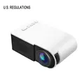 LED Mini Tragbare Projektor 1080P HD Projektion Yg210 Haushalt Micro Mini Projektor Für Lesiure Weiß auf
