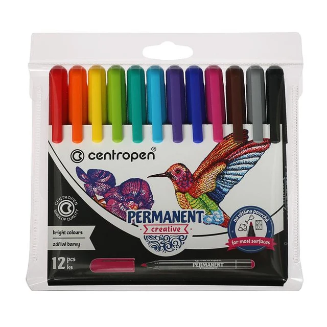 KS Marker Pen Set - 12 Colours