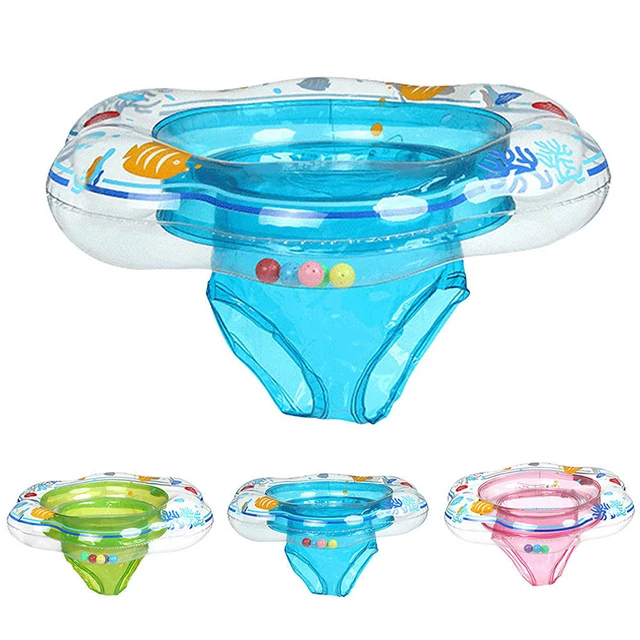 Kids Baby Swimming Ring Durable Inflatable Float Seat Swim Circle With Dual Handle For Baby Toddlers Pool Bathtub Accessories 5