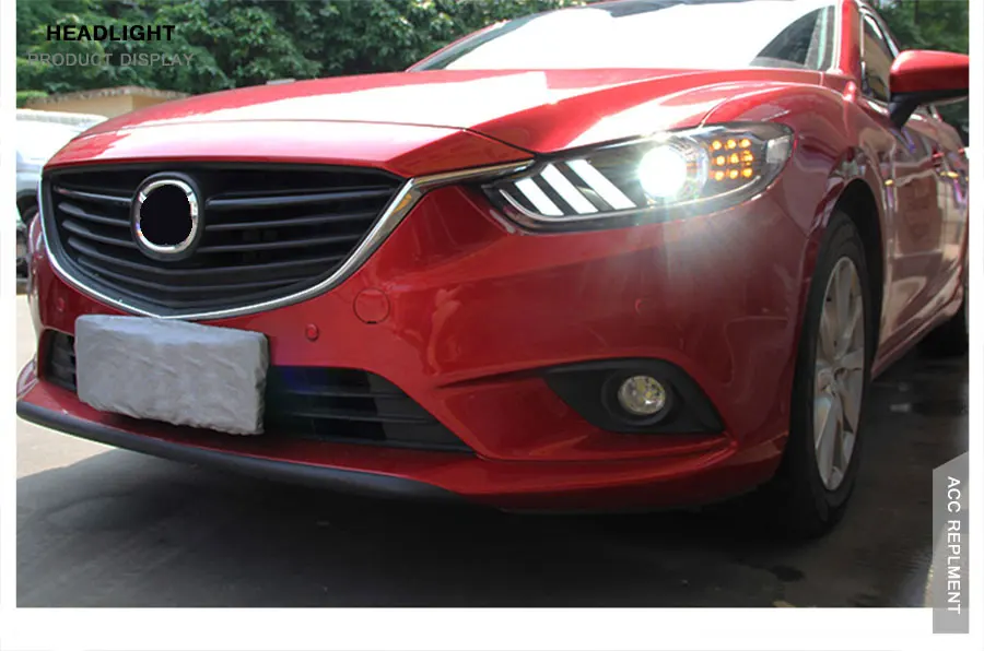 Автомобильный Стайлинг для Mazda-6 фары- мазда6 Atenza светодиодный фонарь Mustan дизайн DRL Bi Xenon объектив Высокий Низкий луч парковка