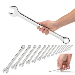 Llave inglesa de reparación de zócalo de anillo y extremo abierto, combinación métrica grande/pequeña CR V, herramienta de mano D30 Universal, 6 32 Mm