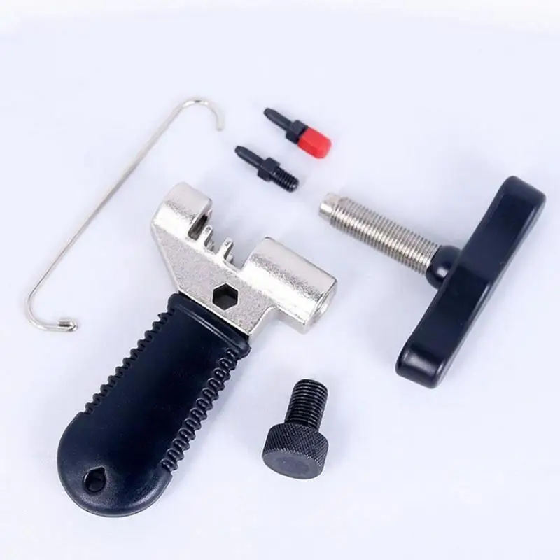 

Bicycle Chain Breaker Splitter Bike Hand Repair Removal Tool Pin Service Tool W/H Link Hook & Spare Breaker Pin