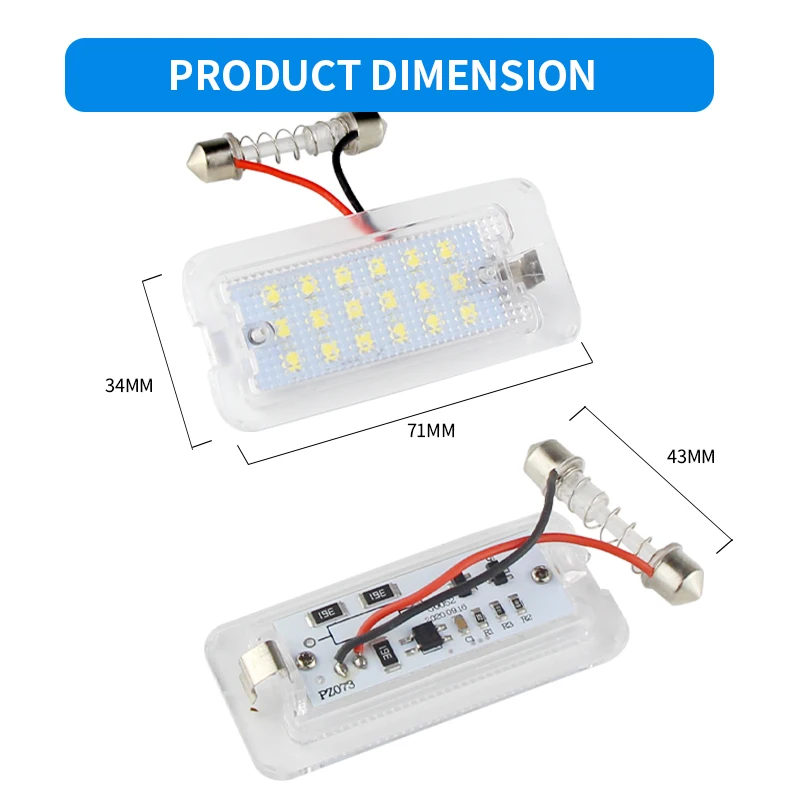 2x  Led ȣ ȣ  Fiat 500 / Abarth 500 2007-2016 CANbus Xenon White