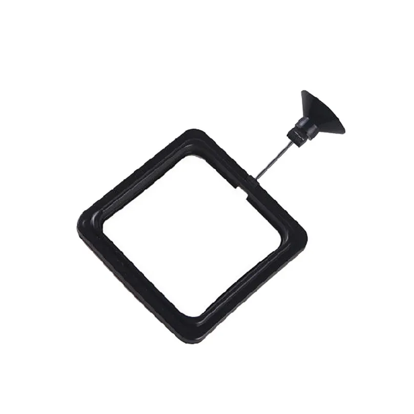 Hot sale Feeding Ring Aquarium Fish Tank Station Floating Food Tary Feeder Square Circle convenient #25j10 (3)