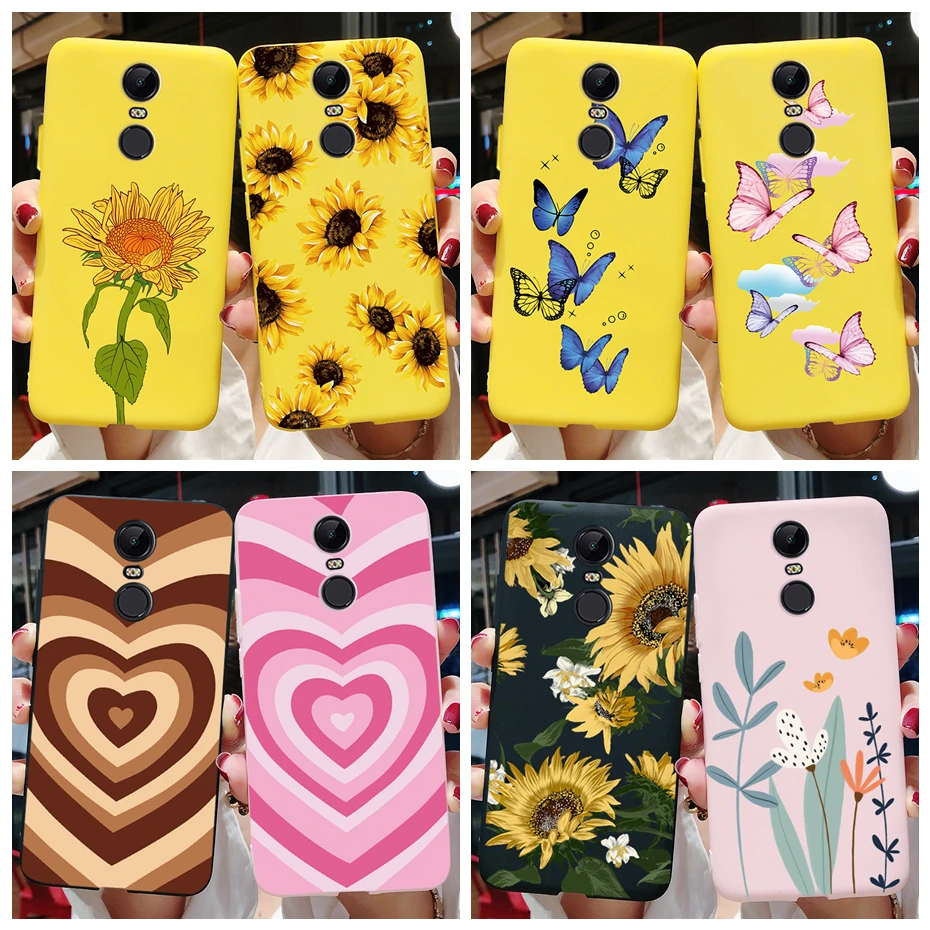 Soft Daisy Flower Silicone TPU Back Cover - Cute Phone Case
