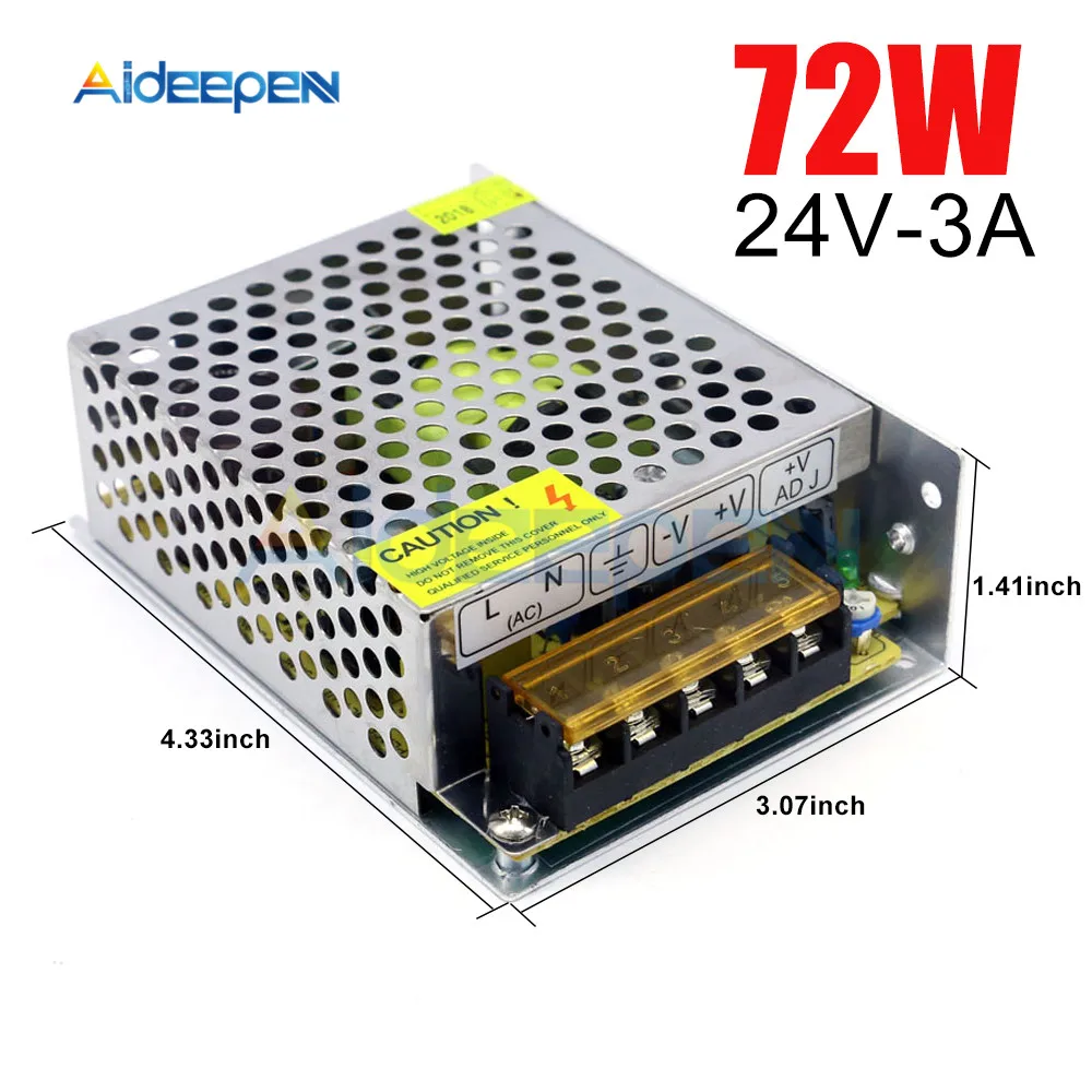 24V 3A 72W