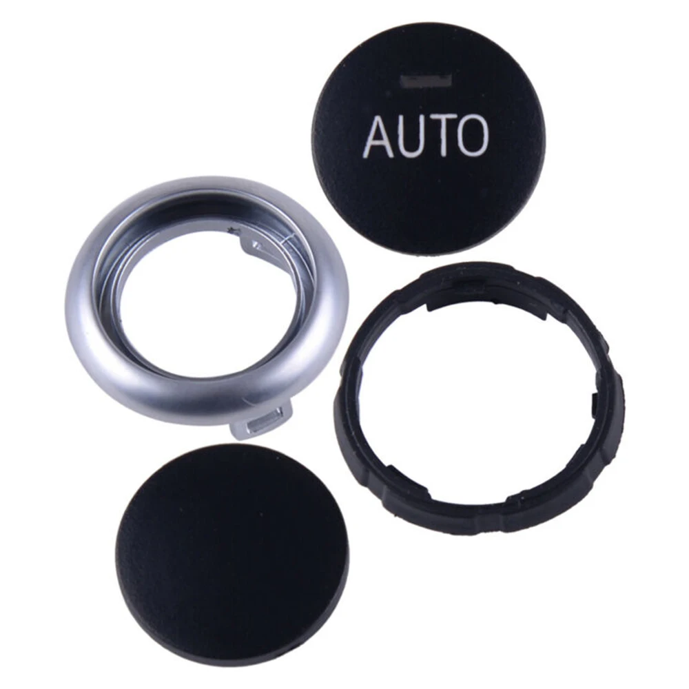 Ручка кнопки управления автомобиля внутренняя черная+ Серебряная пластиковая 61319393931