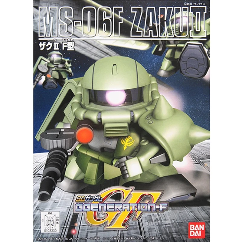 

Original Bandai SD BB Warrior 218 Zaku II Production Assembly Action Figure Brinquedos Model Dolls