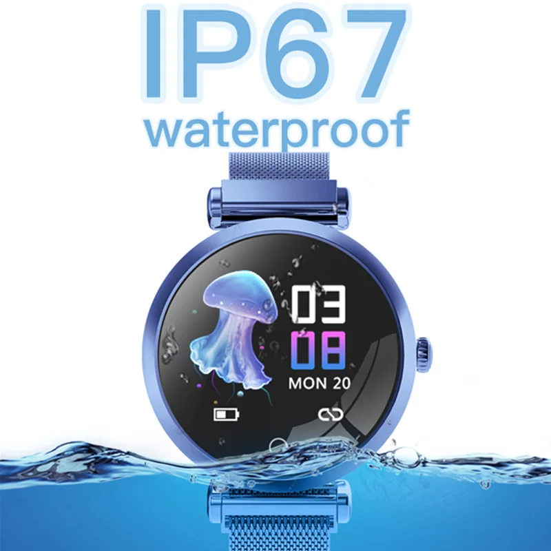 R6 Smart Watch Women 2019 Waterproof Heart Rate Monitoring Bluetooth For Android IOS Fitness Bracelet Smartwatch Lady PK H8 H2
