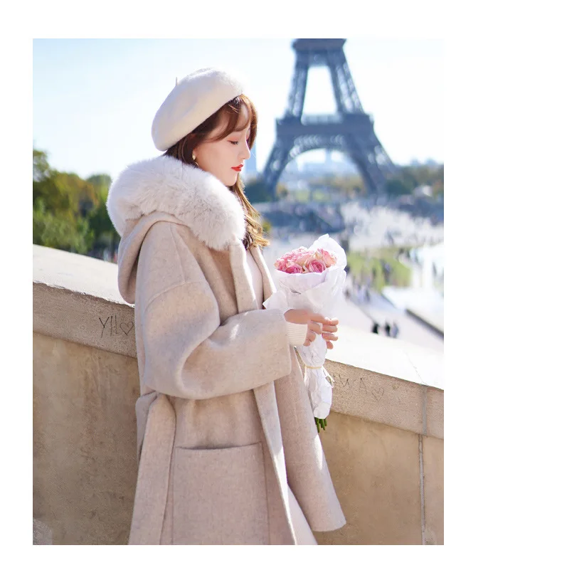 Новое поступление, плотное двухстороннее кашемировое Женское пальто, теплое очень удобное мягкое Трендовое шерстяное пальто для женщин, зимние женские элегантные куртки