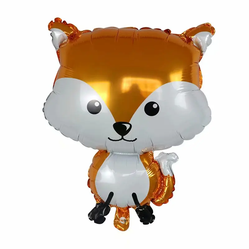 1pc Fox Hedgehog Squirrel Raccoon jungle Animal Foil Balloons Birthday wedding Forest Party Decorations helium ballsBaby Shower