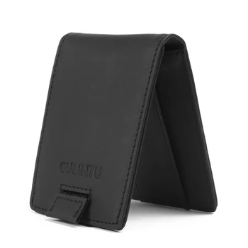 

Double pull belt leather anti-magnetic RFID wallet multi-function wallet leather wallet men wallet