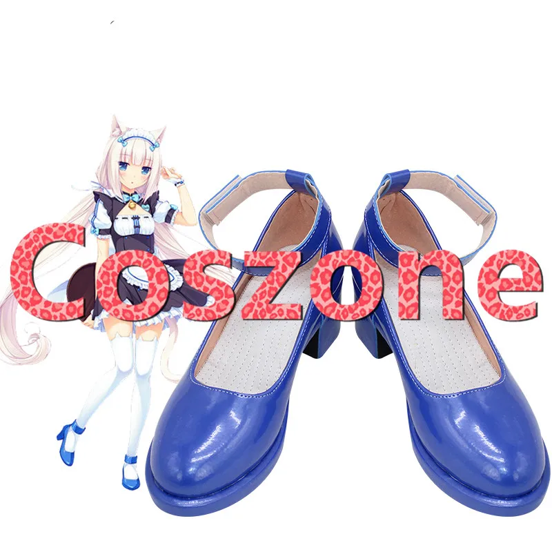 Nekopara Ванильная обувь для косплея; ботинки на Хэллоуин; карнавальные аксессуары к костюму для Косплей