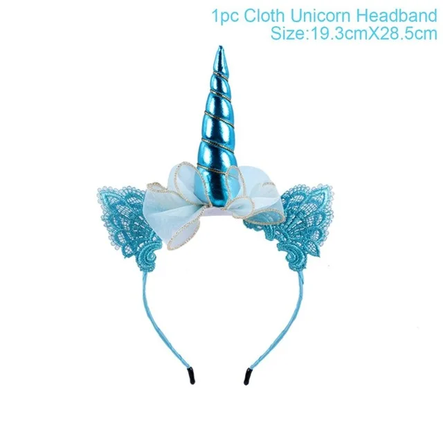 Headband 11 Браслет с единорогом, единорогом, декор на день рождения, подарки для детей, вечерние принадлежности с единорогом, принадлежности для детского душа, вечерние украшения для девочек, подарок - Цвет: Headband 11