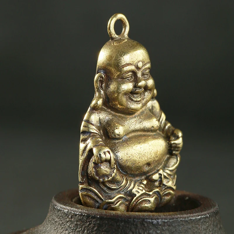 laughing buddha pendants brass (7)