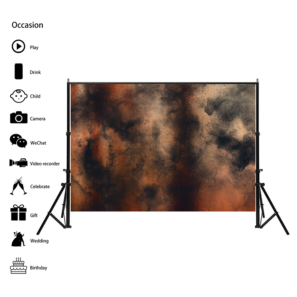 

Retro Vintage Style Tie-dye Mixed Color Photography Background Cloth Foldable Wear-resistant Photography Backdrop Props