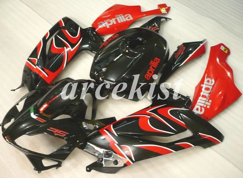 4 подарки литья под давлением ABS Полный комплект обтекателя подходит для Aprilia RS125 06 07 08 09 10 11 RS 125 2006 2011 черный красный, матовый