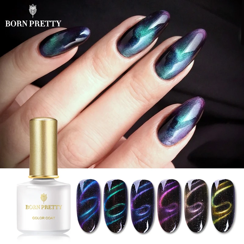 

BORN PRETTY 6ml Cat Eye Nail Gel Polish Magnetic Soak Off Permanent UV LED Magnet Gel Varnish Nail Art Manicure Nail Gel