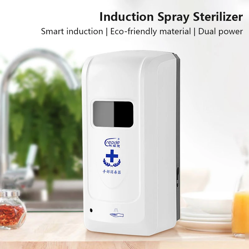 

Alcohol 1000mL Automatic Induction Disinfection Bathroom Alcohol Hand Cleaner Spray Touchless Automatic Sprayer Public Places