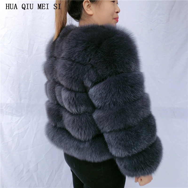 Natural fur fox fur coat women's winter jacket fur coat fur natural jacket high quality natural fox fur jacket real fox fur coat down parka women