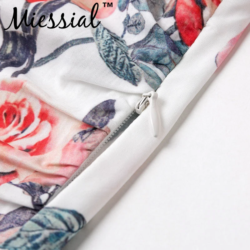 Miessial, белая винтажная жемчужная блузка с цветочным принтом, рубашка, женские элегантные вечерние блузки с длинным рукавом и пышными рукавами, весенние сексуальные женские топы