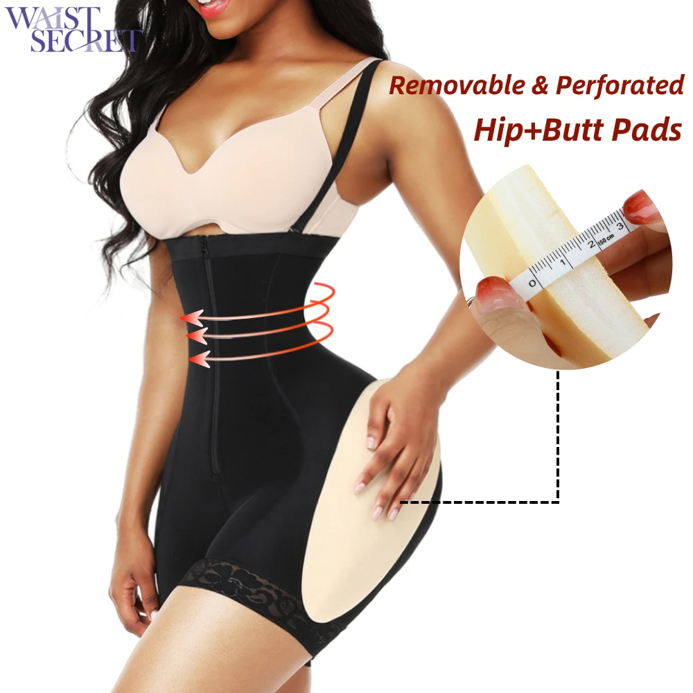 Обхват талии SECRET женские Body Shaper с накладки на ягодицы похудения Пояс прикладом