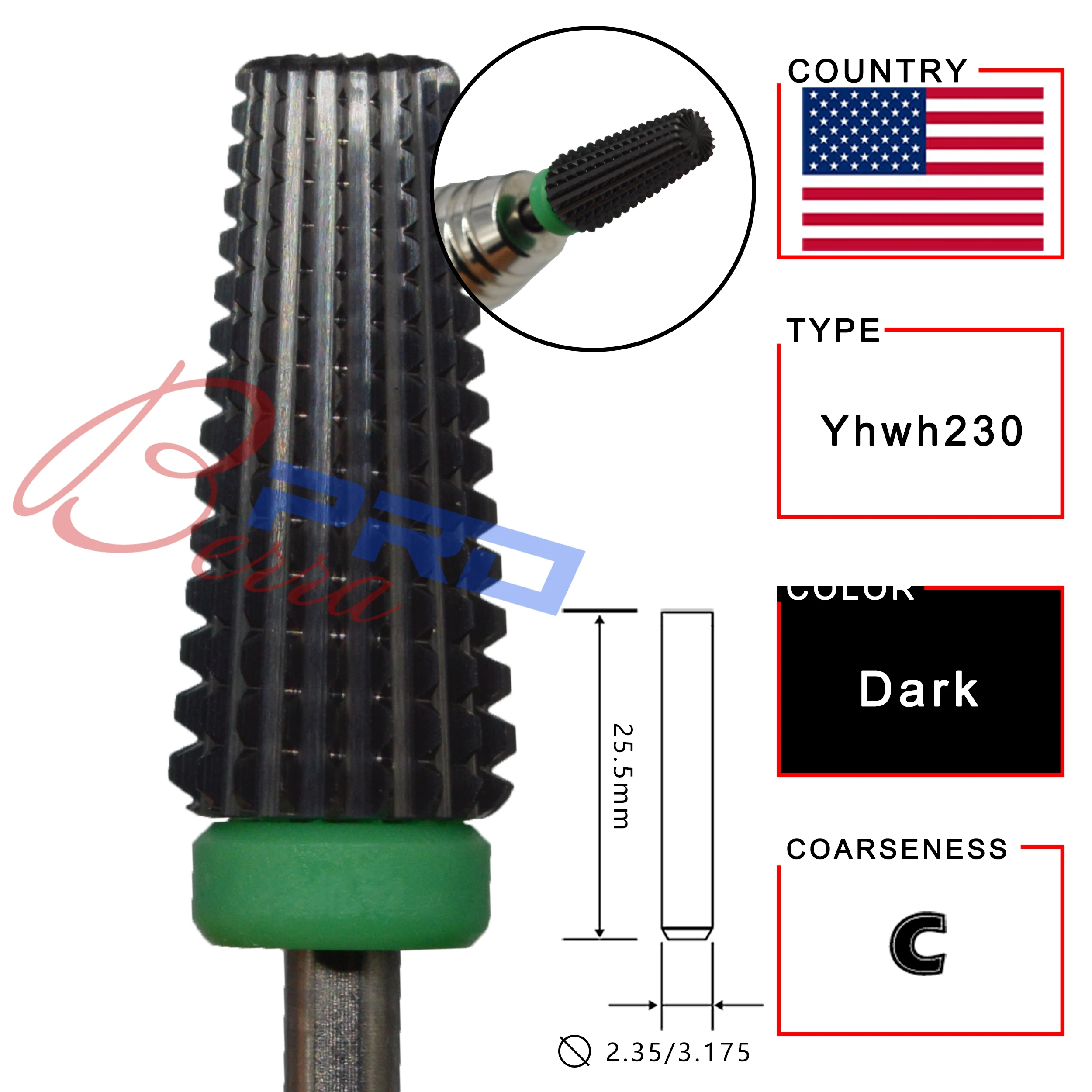 Cortador de Carboneto de Tungstênio Proberra Super Round Cutícula Unha Limpo Broca Rebarbas Aço Bit 4 Cheap Equipamento de unhas artísticas