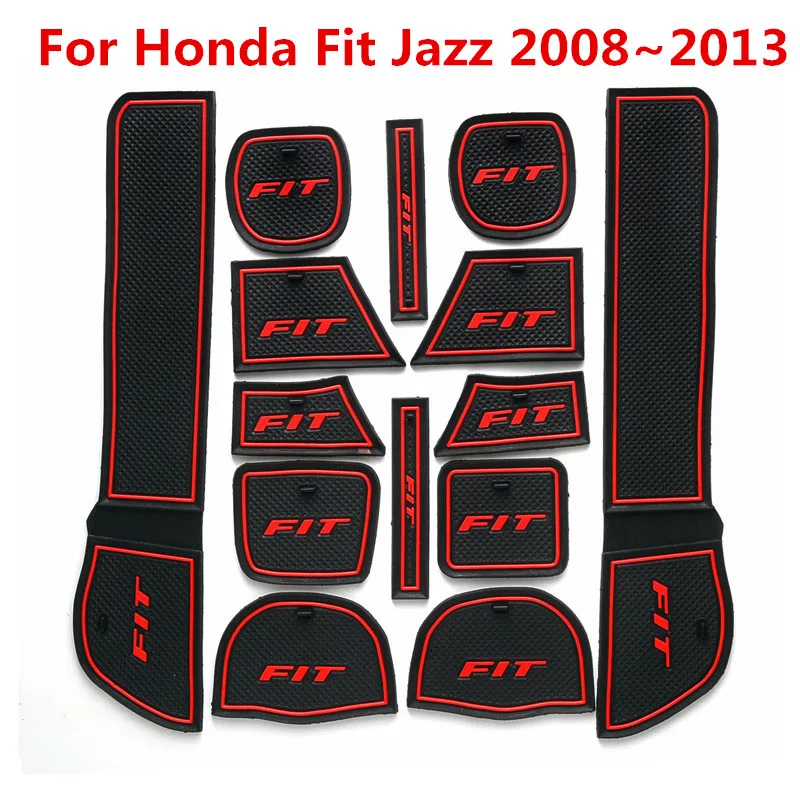 3D резиновый коврик для Honda Fit Jazz 2008 ~ 2013 Противоскользящий слот-коврик двери |