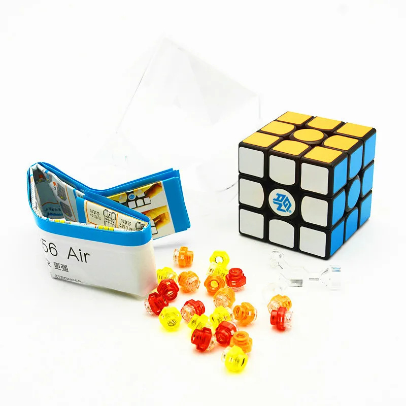 GAN 356Air персональное издание 3x3x3 профессиональный конкурс черный магический куб быстрый ультра-Гладкий скоростной головоломка куб 3x3 детские игрушки подарок