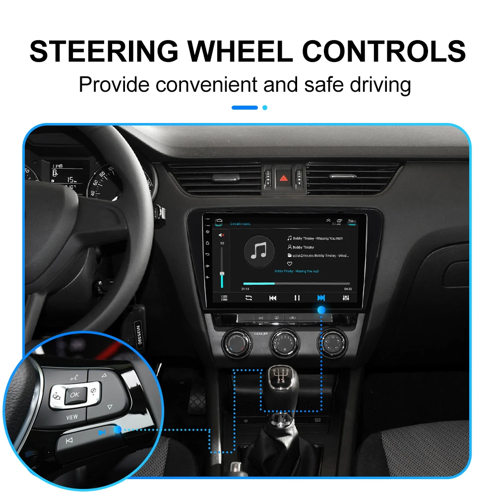 Car Radio Multimedia Player For Skoda Octavia 3 A7 2013-2018 Android 10.0 Autoradio GPS Navigation DVR Camera WIFI IPS Screen