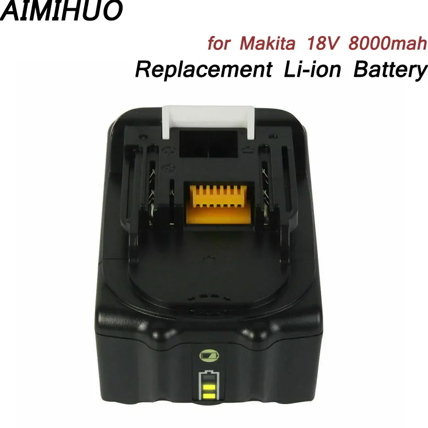 Портативный 18В 8.0Ah 8000mah литий-ионная аккумуляторная батарея для Makita BL1860 BL1850