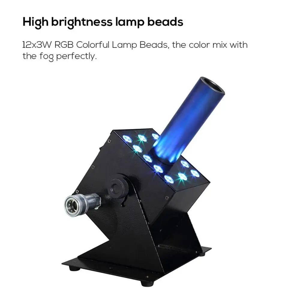 2 шт./лот DMX СО2 струйная машина rgb диско ночной клуб Cannon СИД крио специального