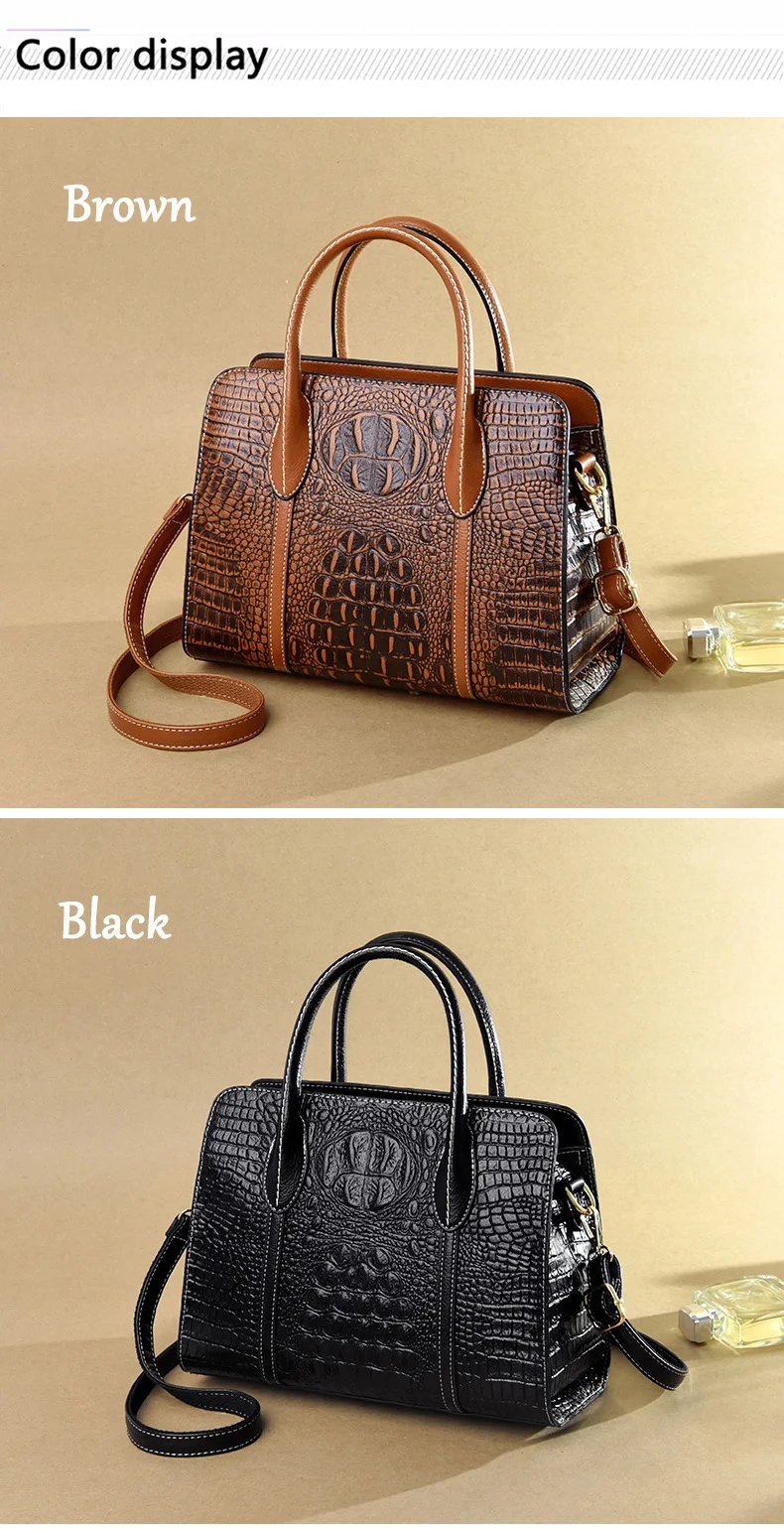 Brand luxury handbags women bags designer crocodile pattern lady handbag fashion shoulder crossbody bags for women tote bag