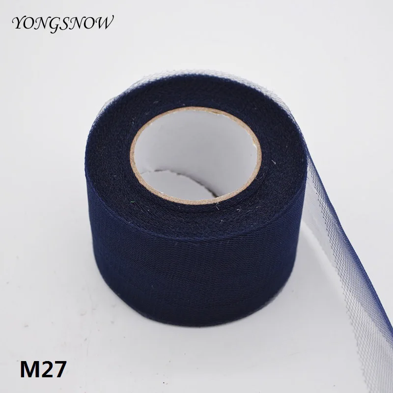 M27 25 ярд, 5 см, фатиновая юбка-пачка из блестящей прозрачной органзы с прозрачной сеткой «сделай сам» для девочек подарок, аксессуары для свадебной вечеринки - Цвет: M27