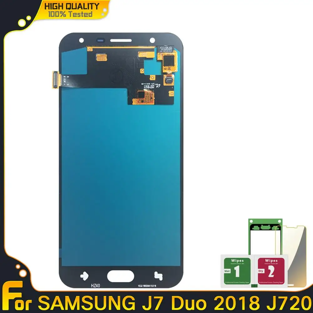 Копия OLED INCELL AMOLED LCD для Samsung Galaxy J7 Duo 2018 J720 J720F SM-J720 дисплей сенсорный экран
