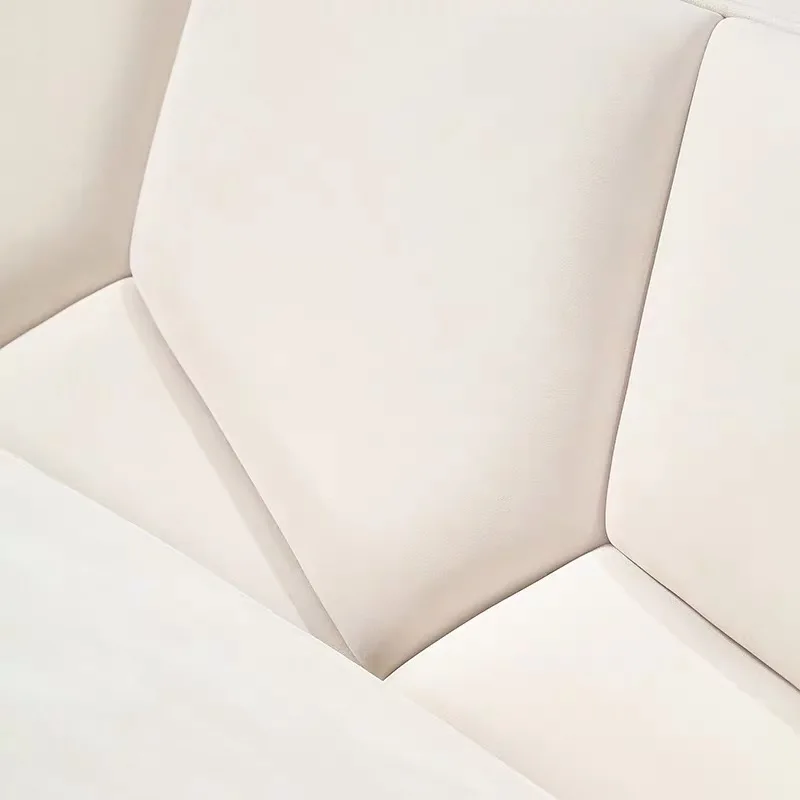Шикарный кожаный Простой трехместный диван большой семейный светильник для гостиной роскошный диван комбинированная мебель