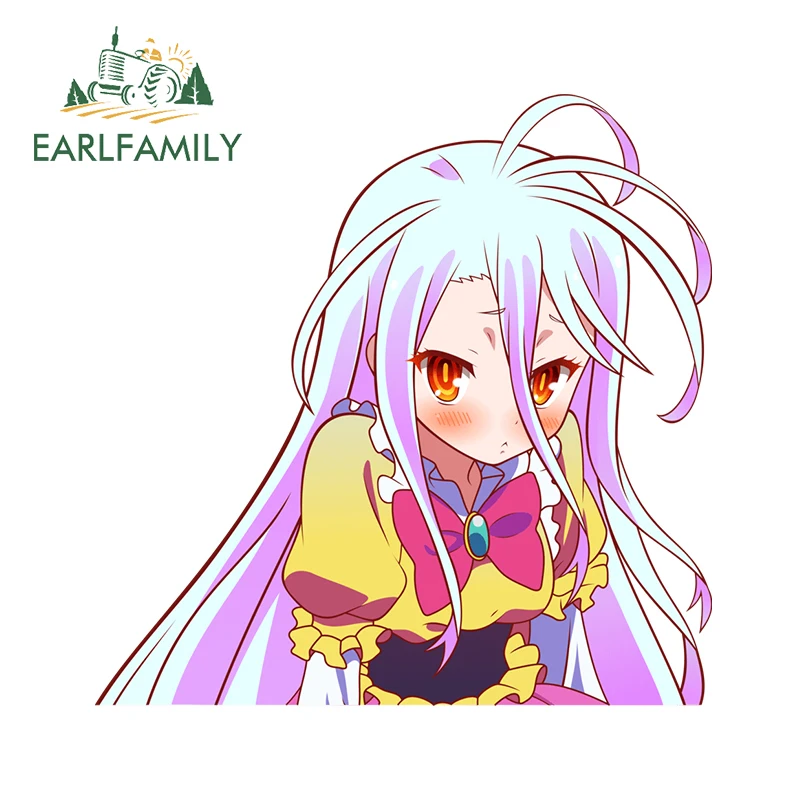 EARLFAMILY 13 см x 12 9 для Shiro игры без жизни наклейки на авто бампер наклейка окно