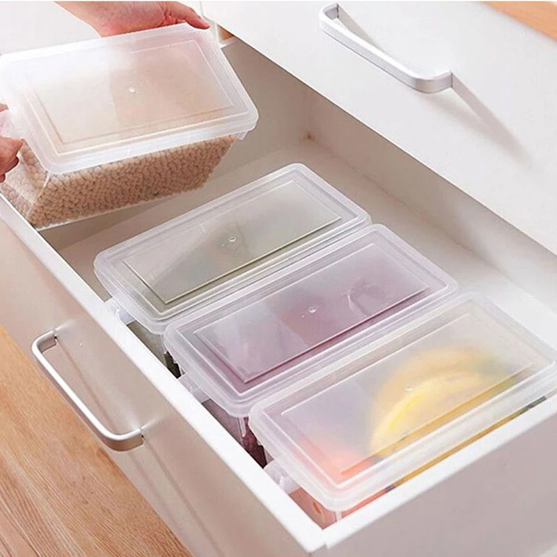 Kitchen Transparent PP Storage Box Grains Beans Storage Food Container Refrigerator Storage Boxes