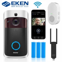 EKEN V5 Smart IP vidéo interphone WIFI vidéo porte téléphone sonnette WIFI sonnette caméra IR alarme sans fil caméra de sécurité