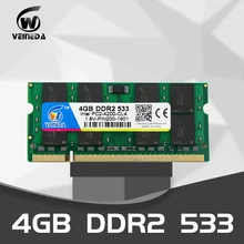 Оперативная память VEINEDA Sodimm ddr2 4 Гб 2 Гб 1 ГБ 533 МГц 1,8 в оперативная память ddr 2 4 Гб 533 ddr2 PC2-4200 память для ноутбука DIMM