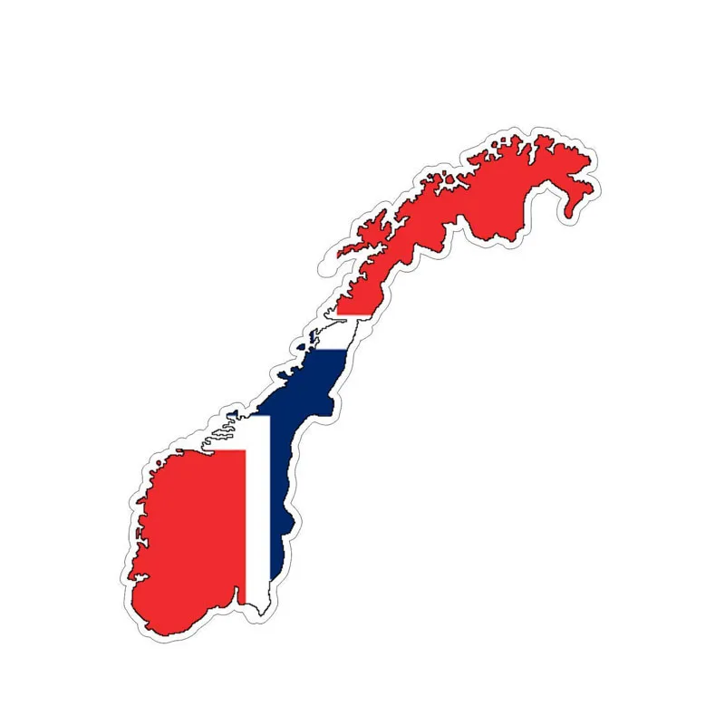 Флаг Норвегии карта патриотизма автомобильные наклейки внешние аксессуары