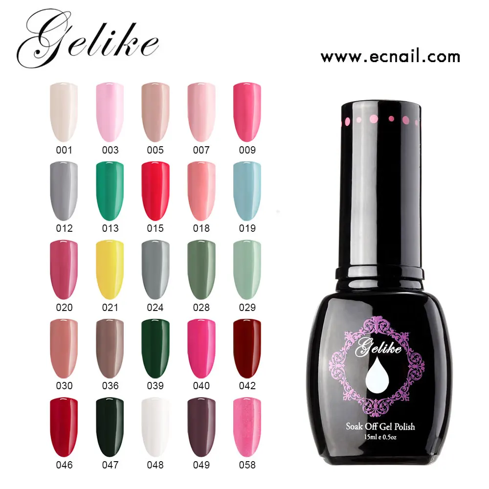 

Gelike UV Gel Nail Varnish Series 30 Colors 15ml Semi Permanentes UV Nail Gel Polish Soak Off Nail Gel Lacquer