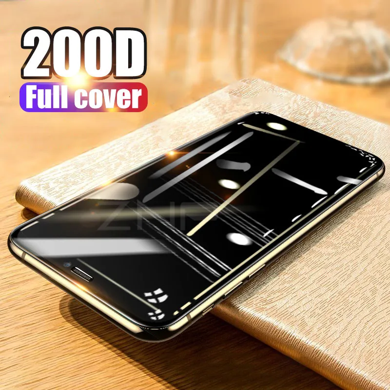 

200D Protective Glass on the For iPhone 11 Pro MAX XR X XS glass Full Cover iPhone 11 Pro X XR Screen Protector Tempered Glass