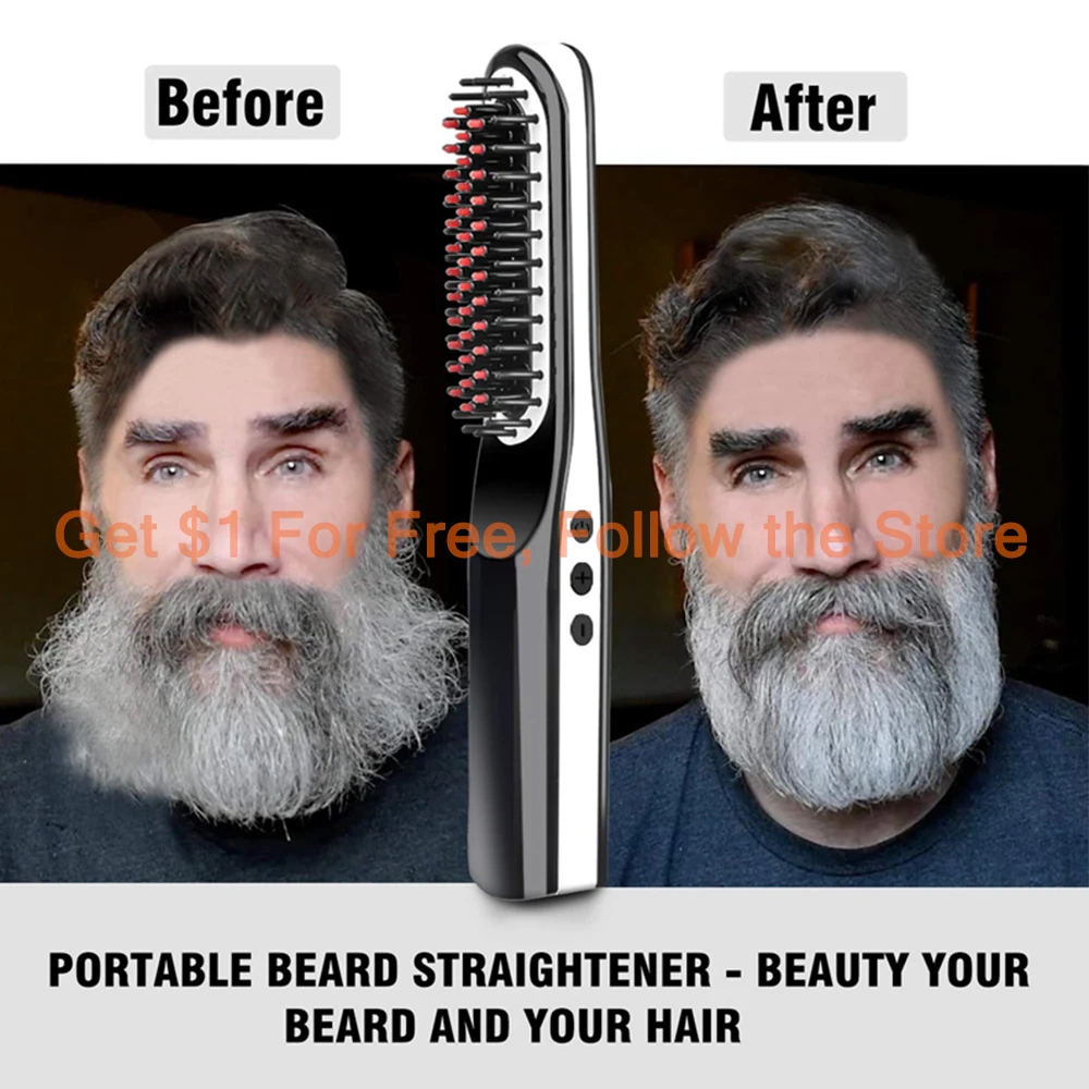 beard straightener cordless