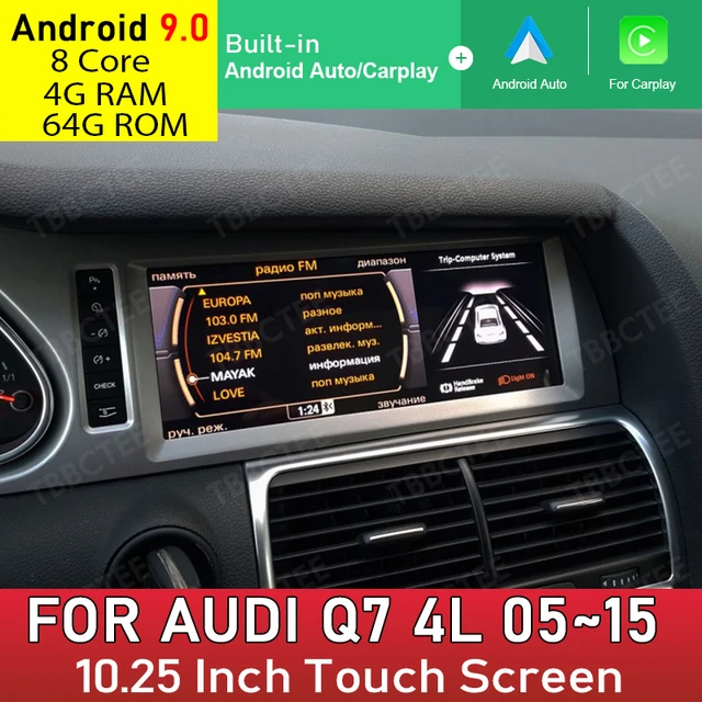 Autoradio Android 9.0, 4 Go/64 Go, Mmi, 2 Go/3 Go, Navigation Gps, Lecteur  Multimédia Filaire, Carplay, Pour Voiture Audi Q7, 4l, 2006, 2007, 2015 -  Lecteur Multimédia De Voiture - AliExpress