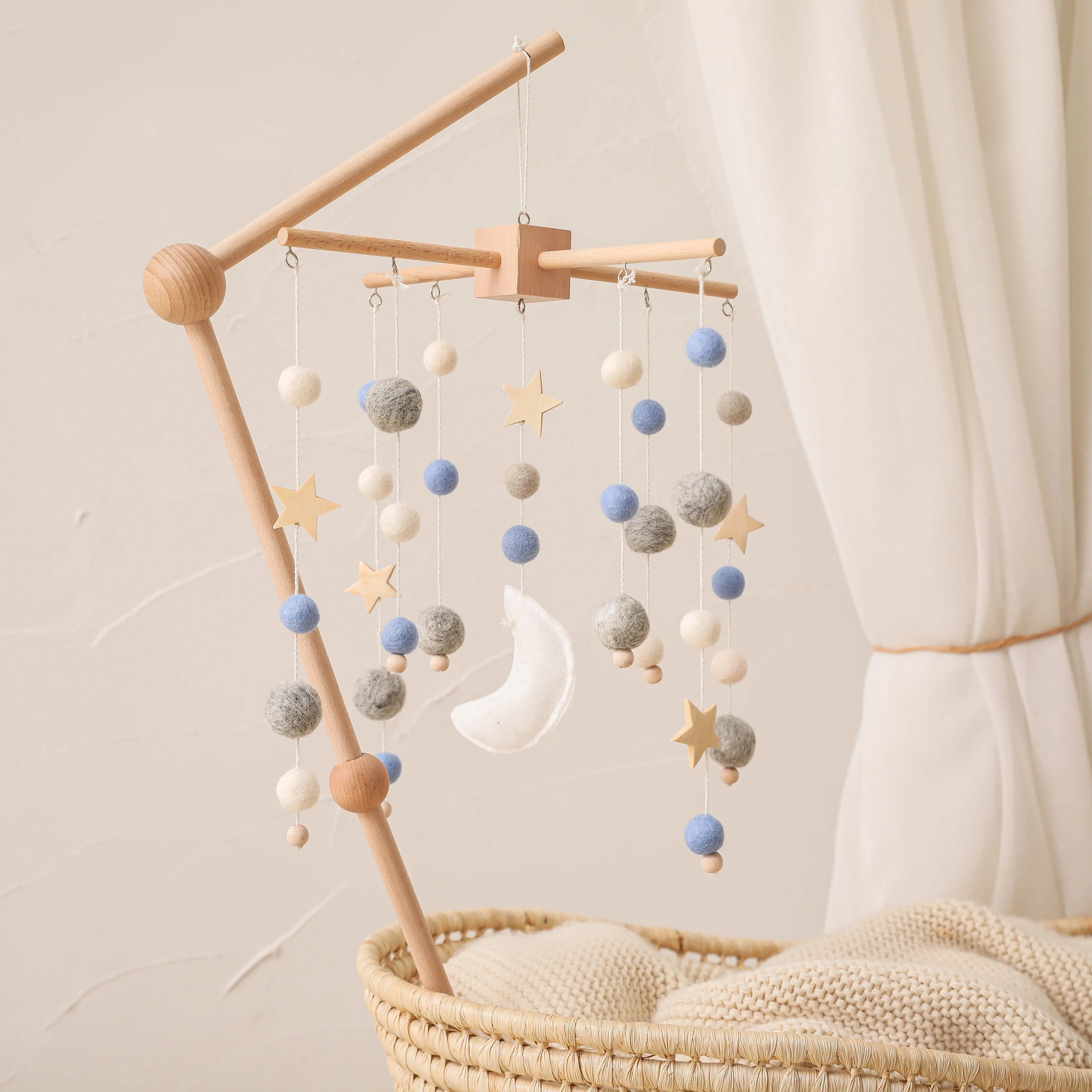 1 Set Baby Bed Bell Assembly Bed Bell Mobile Rattles Bracket Set