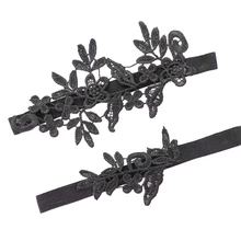 Кружевное платье с вышивкой с цветочным принтом сексуальные подвязки 2 шт./компл. Свадебные Подвязки для Для женщин/невесты бедра кольцо Свадебные ног