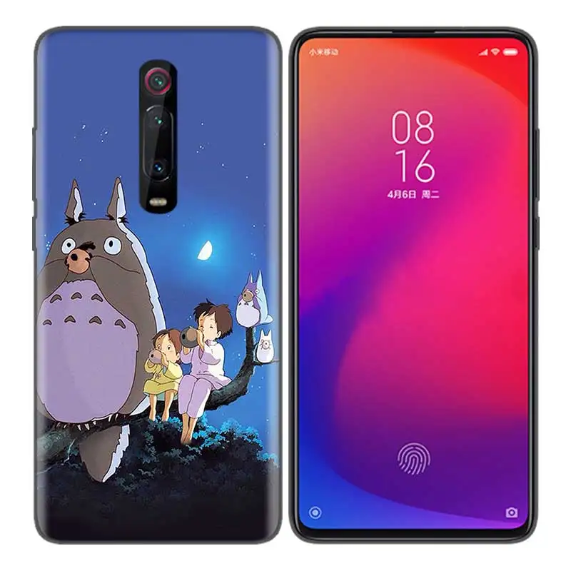 Силиконовый чехол-накладка для Xiaomi mi a1 A2 A3 8 Lite Play 9T CC9 Red mi Note 5 7 8 6A 7S Y3 K20 Pro Studio Ghibli Totoro - Цвет: B06