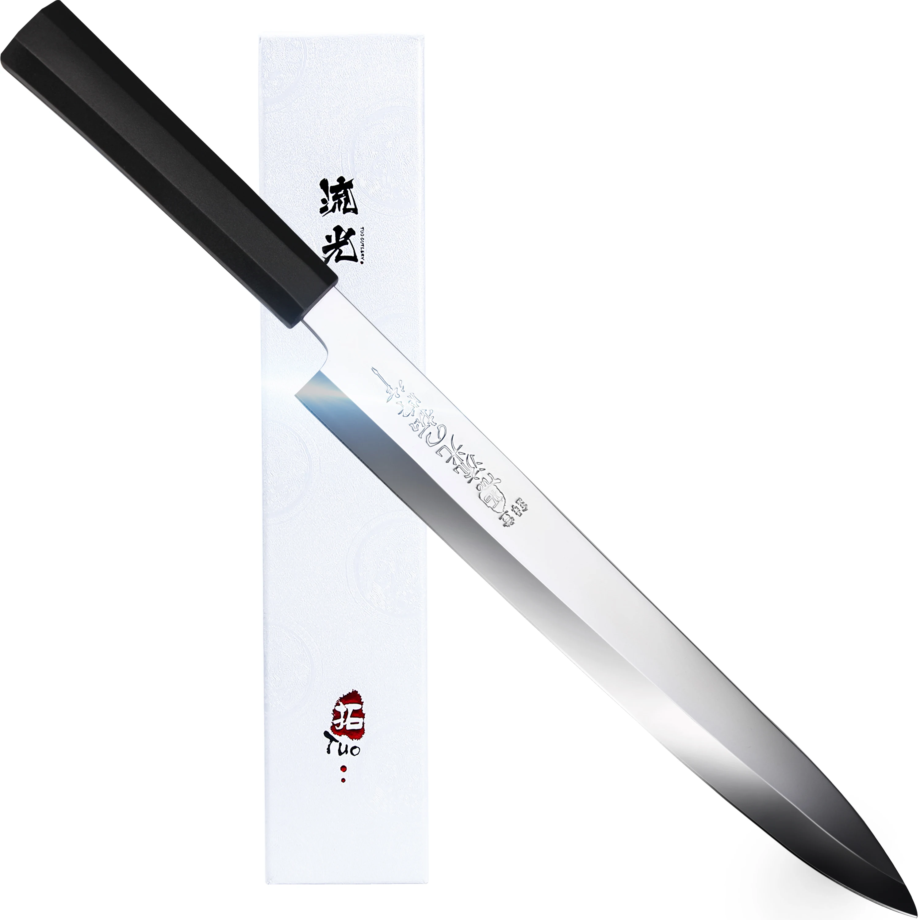 

TUO Sashimi Sushi Yanagiba Knife - Japanese Kitchen Knife 10.5" with High Carbon Stainless Steel Sharp Blade - Slicing Knife